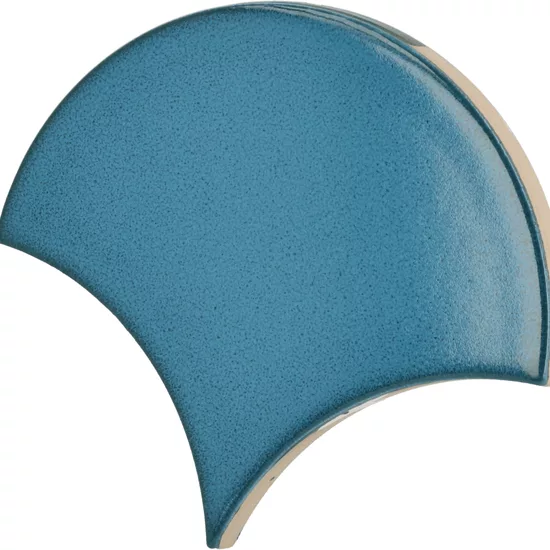Carrelage Scale Fan Electric Blue 10,6x12 cm - détail du carreau