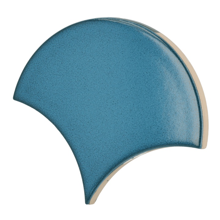 Scale Fan Electric Blue 10.6x12 cm - carrelage NAIS