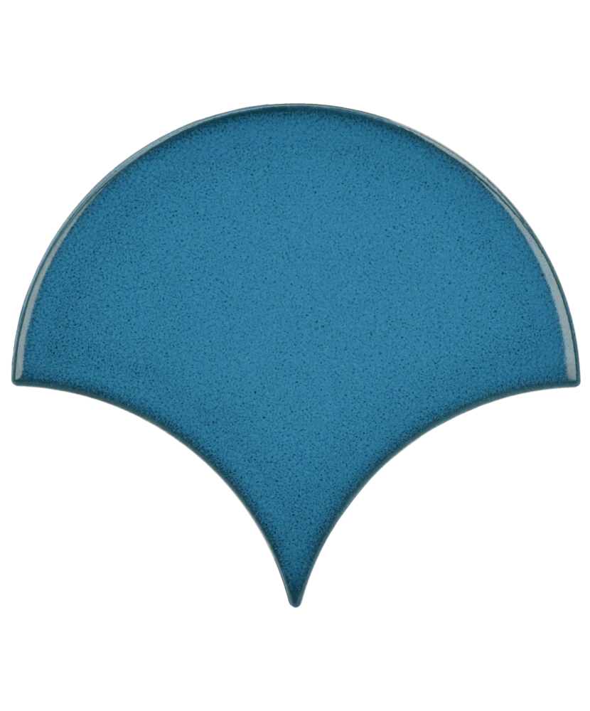 Carrelage Scale Fan Electric Blue 10,6x12 cm - détail du carreau 2