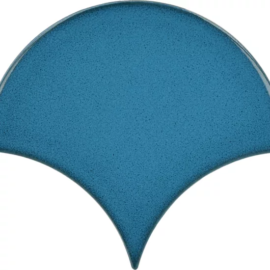 Carrelage Scale Fan Electric Blue 10,6x12 cm - détail du carreau 2