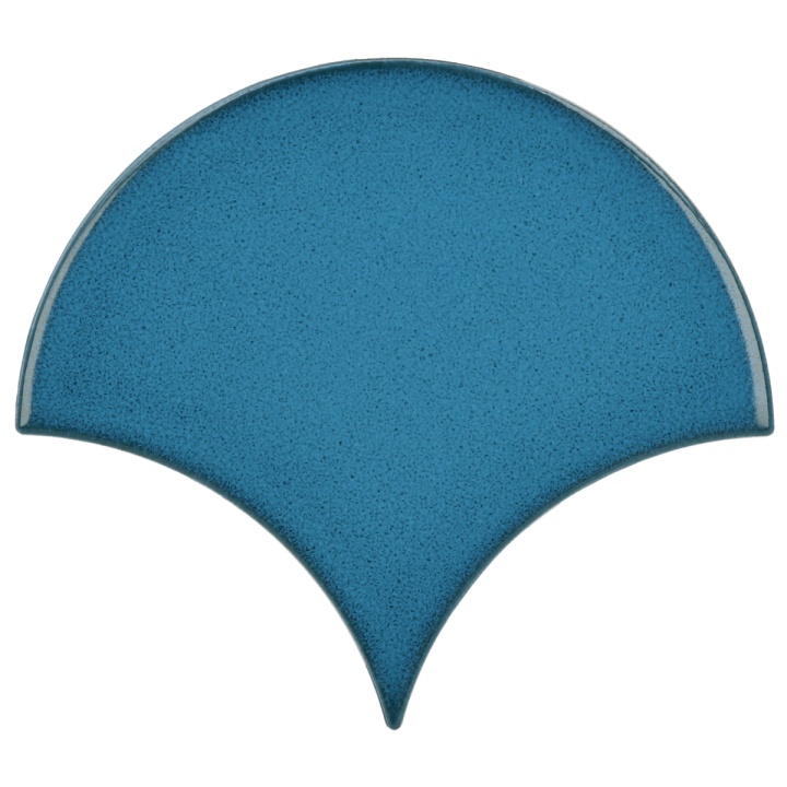 Scale Fan Electric Blue 10.6x12 cm - carrelage NAIS - image 2