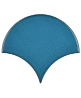 Carrelage Scale Fan Electric Blue 10,6x12 cm - détail du carreau 2