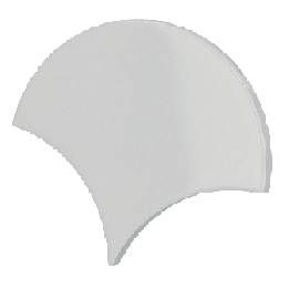 Scale Fan Light Grey 10.6x12 cm - carrelage NAIS