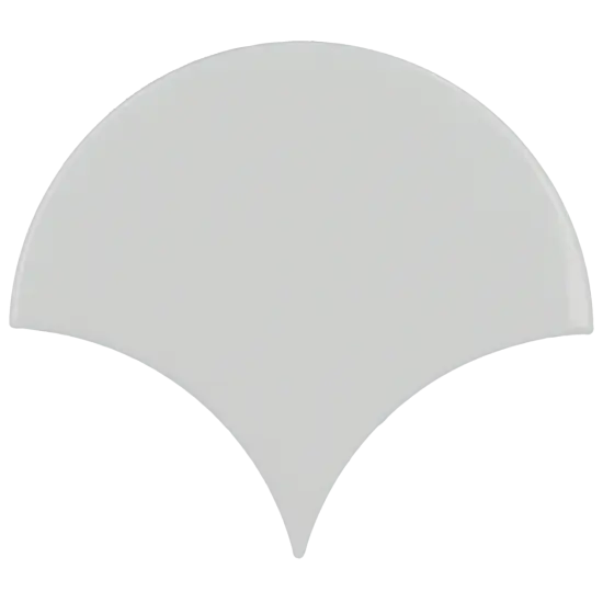 Scale Fan Light Grey 10,6x12 cm