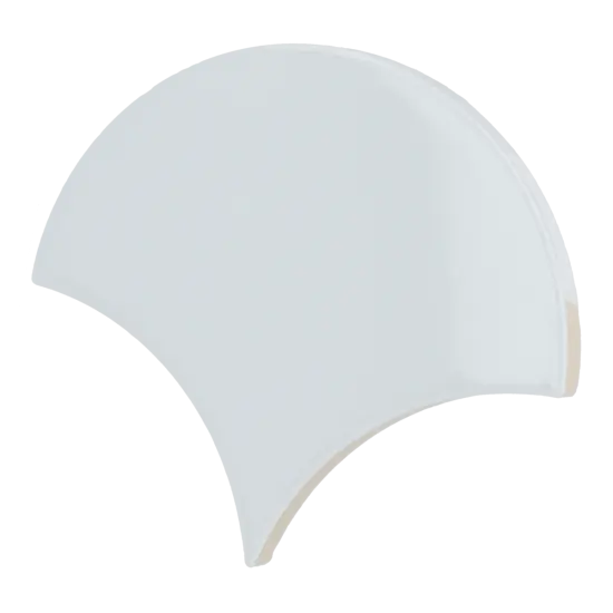 Carrelage Scale Fan Sky Blue 10,6x12 cm, format 12 x 10,6 cm, collection Scale, finition brillant