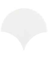 Carrelage Scale Fan White 10,6x12 cm - détail du carreau 2