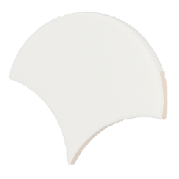 Scale Fan White Matt 10.6x12 cm - carrelage NAIS