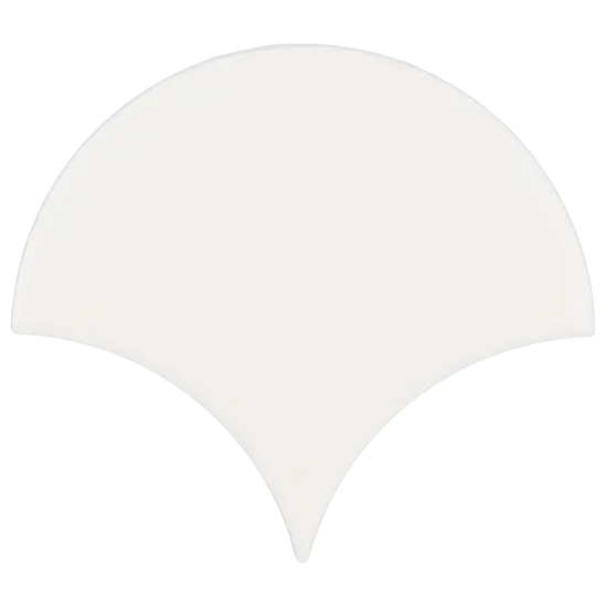 Scale Fan White Matt 10,6x12 cm