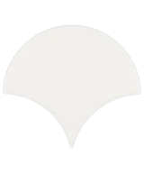 Carrelage Scale Fan White Mat 10,6x12 cm - détail du carreau 2