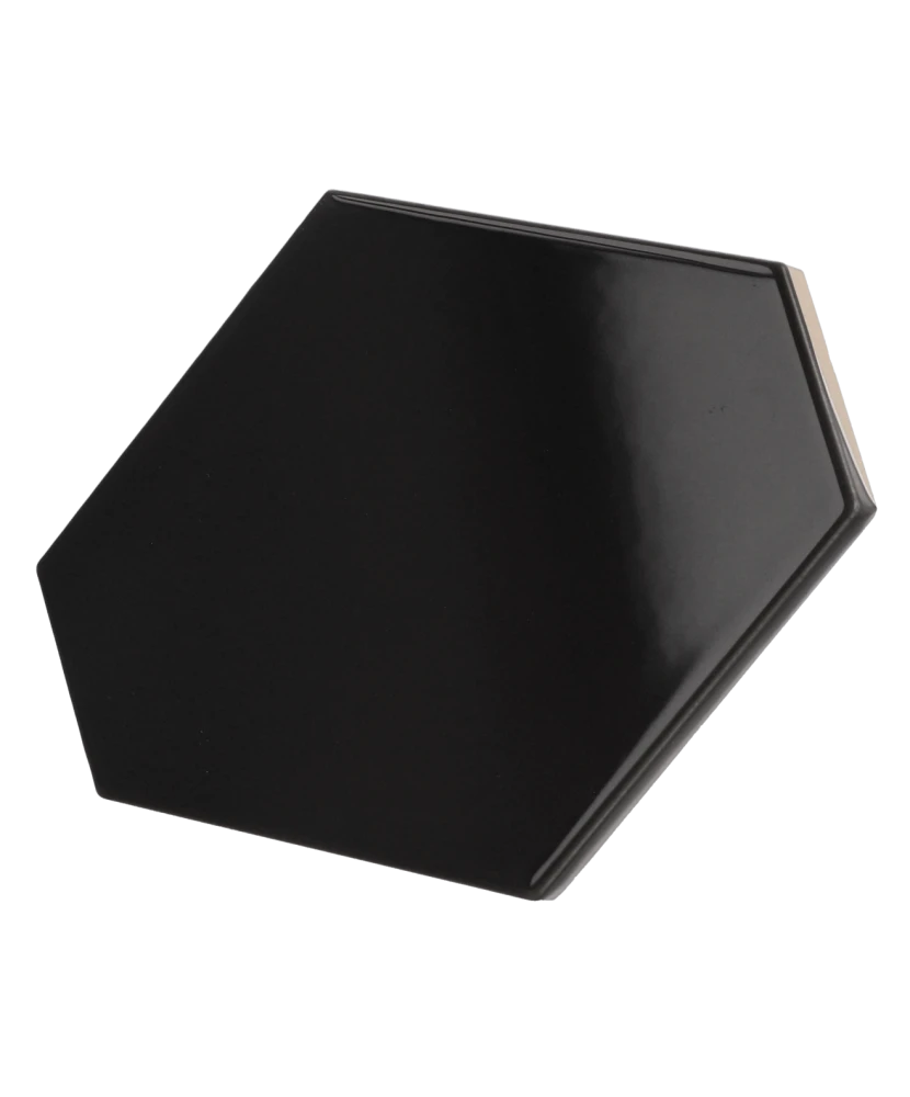 Carrelage Scale Benzene Black 10,8x12,4 cm - détail du carreau