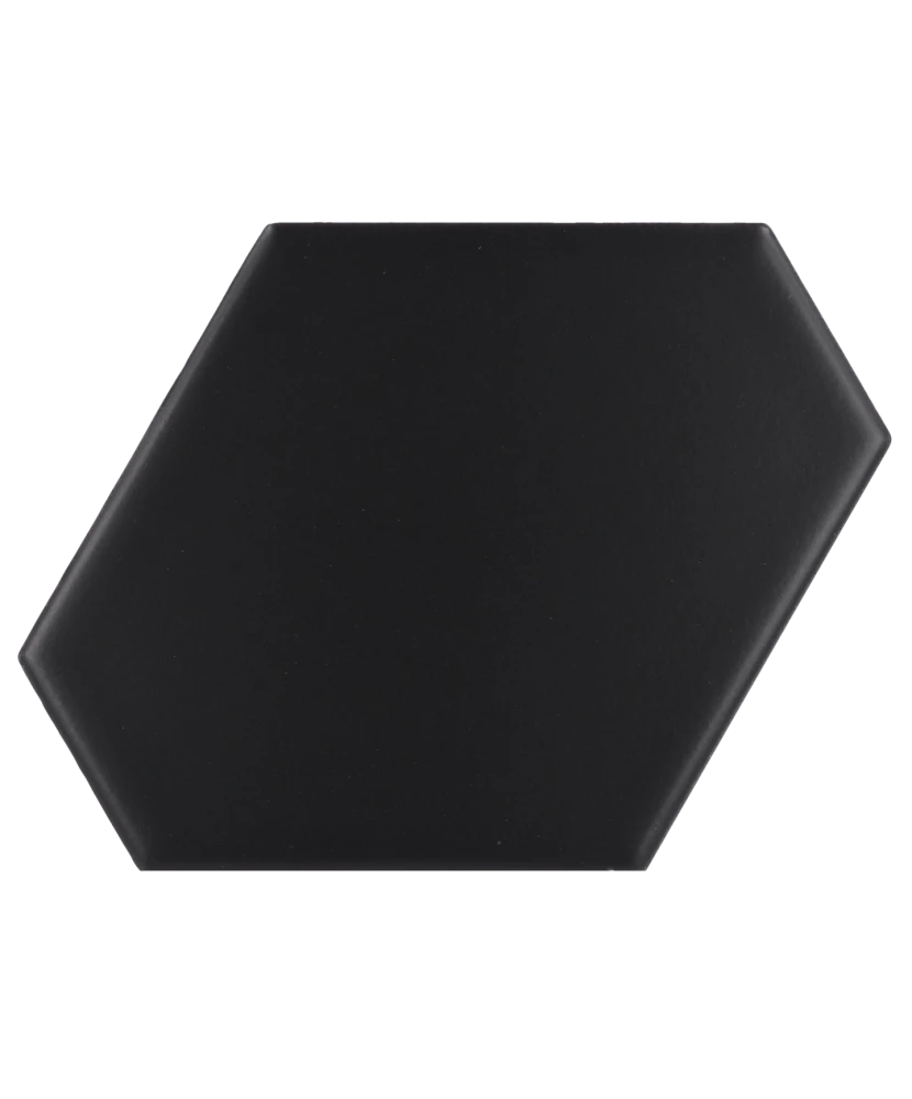 Carrelage Scale Benzene Black Mat 10,8x12,4 cm - détail du carreau 2