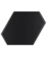 Carrelage Scale Benzene Black Mat 10,8x12,4 cm - détail du carreau 2