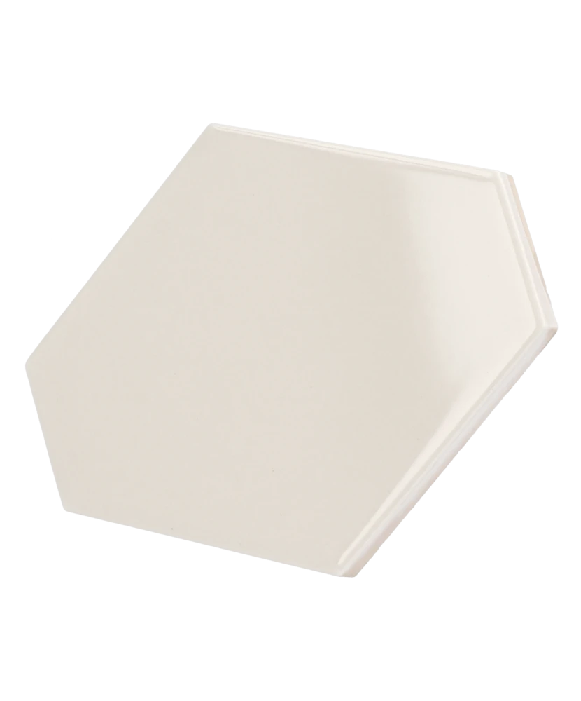 Carrelage Scale Benzene Cream 10,8x12,4 cm - détail du carreau