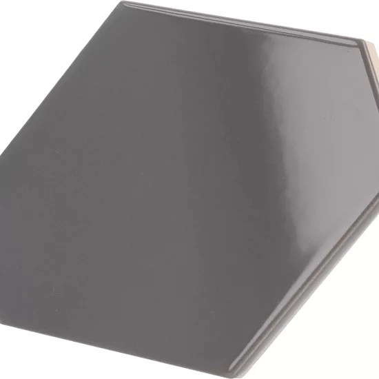 Carrelage Scale Benzene Dark Grey 10,8x12,4 cm - détail du carreau