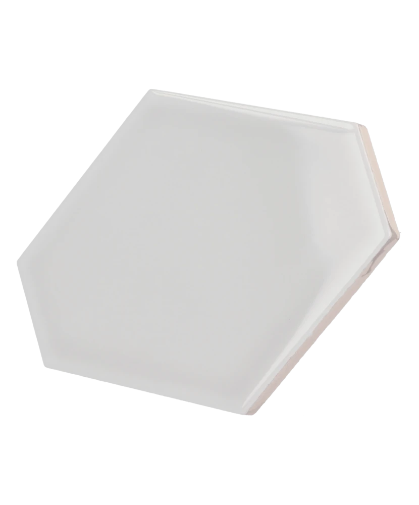 Carrelage Scale Benzene Light Grey 10,8x12,4 cm - détail du carreau