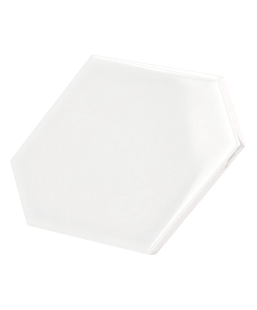 Carrelage Scale Benzene White 10,8x12,4 cm - détail du carreau