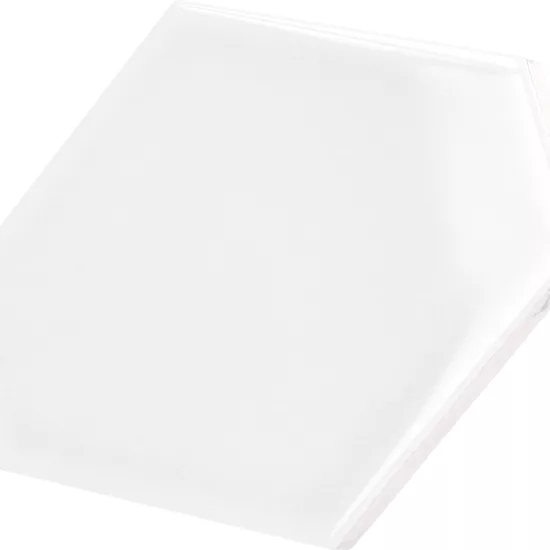 Carrelage Scale Benzene White 10,8x12,4 cm - détail du carreau