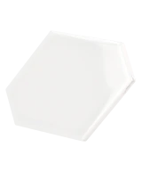 Carrelage Scale Benzene White 10,8x12,4 cm - détail du carreau