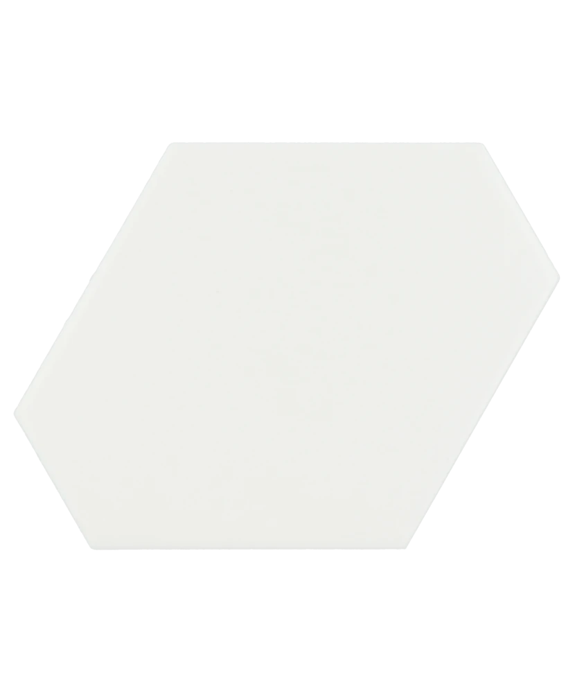 Carrelage Scale Benzene White Mat 10,8x12,4 cm - détail du carreau 2