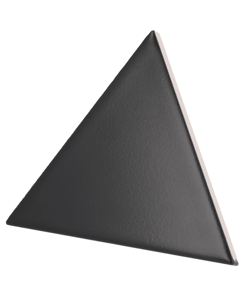 Carrelage Scale Triangolo Black Mat 10,8x12,4 cm - détail du carreau