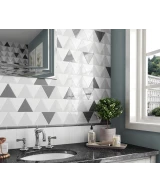 Carrelage Scale Triangolo Dark Grey 10,8x12,4 cm - vue d’ambiance 5