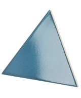 Carrelage Scale Triangolo Electric Blue 10,8x12,4 cm - détail du carreau