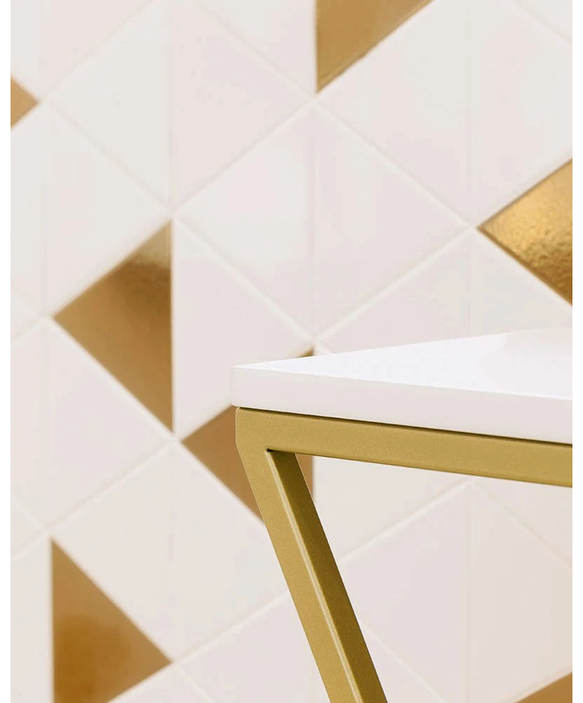 Carrelage Scale Triangolo Metallic 10,8x12,4 cm - vue d’ambiance 3