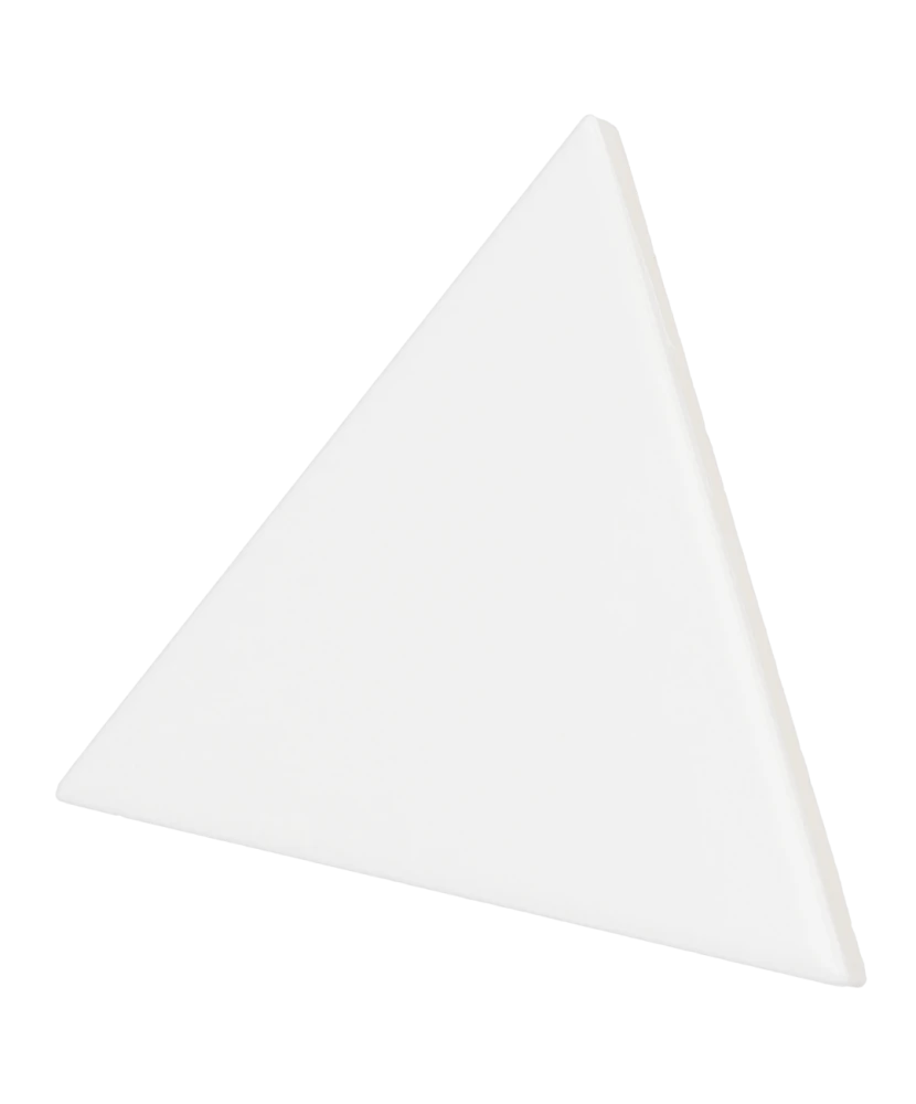 Carrelage Scale Triangolo White Mat 10,8x12,4 cm - détail du carreau
