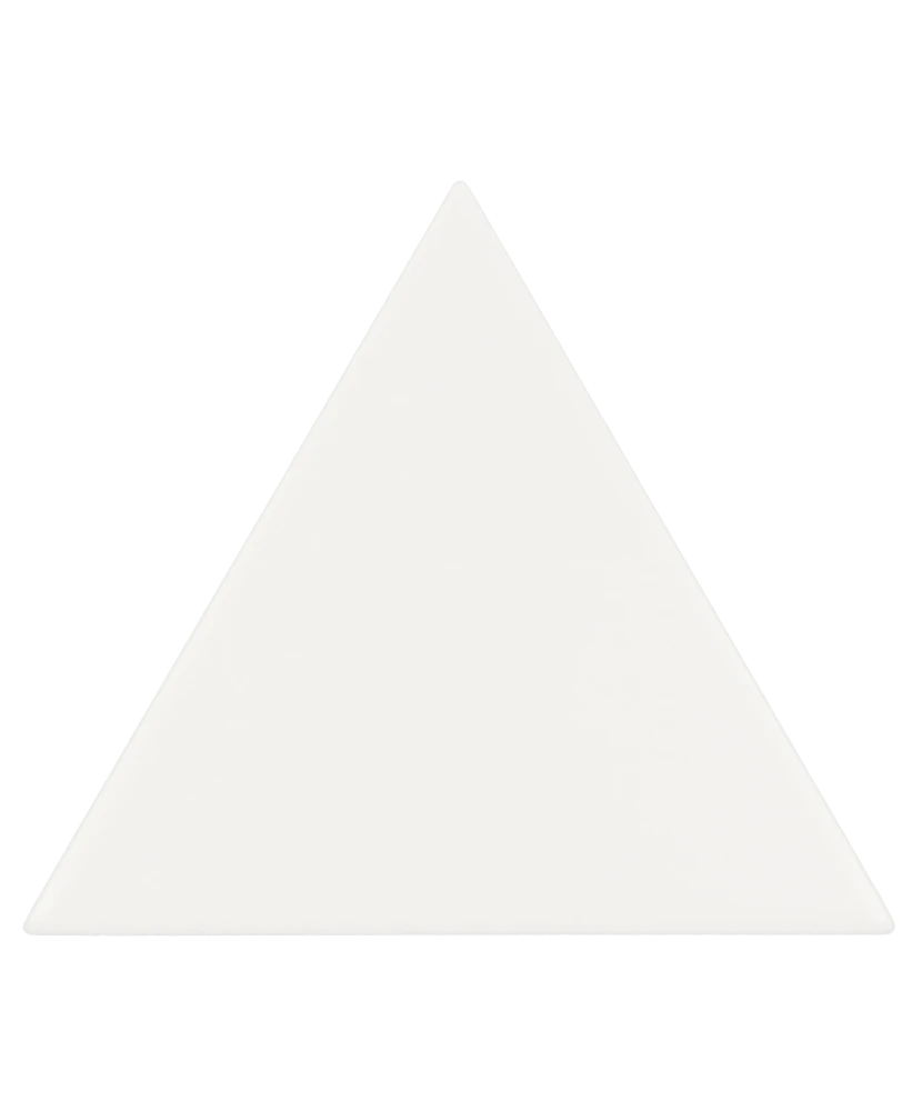 Carrelage Scale Triangolo White Mat 10,8x12,4 cm - détail du carreau 2