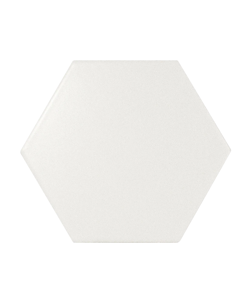 Carrelage Scale Floor White Mat 11,6x10,1 cm - détail du carreau 2