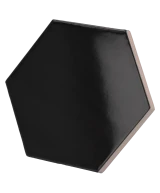 Scale Hexagon Black 12.4x10.7 cm - carrelage NAIS