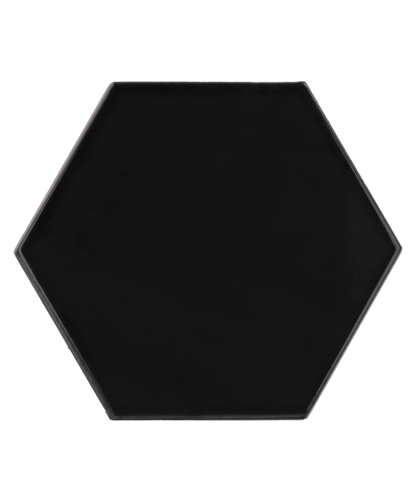 Scale Hexagon Black 12.4x10.7 cm - carrelage NAIS - image 2