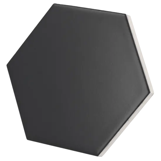 Scale Hexagon Black Matt 12.4x10.7 cm - carrelage NAIS