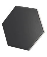 Scale Hexagon Black Matt 12.4x10.7 cm - carrelage NAIS