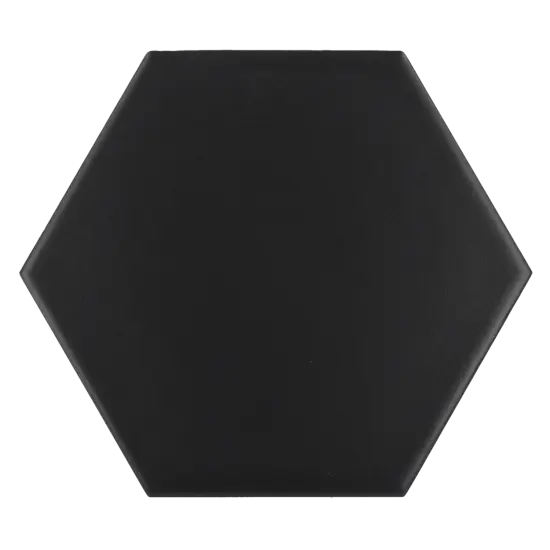 Scale Hexagon Black Matt 12,4x10,7 cm