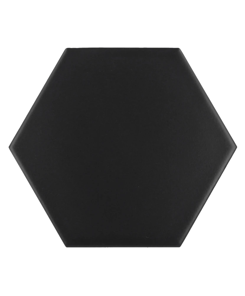 Scale Hexagon Black Matt 12.4x10.7 cm - carrelage NAIS - image 2