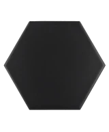 Scale Hexagon Black Matt 12,4x10,7 cm