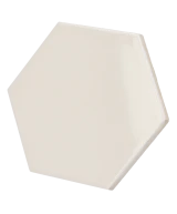 Scale Hexagon Cream 12.4x10.7 cm - carrelage NAIS