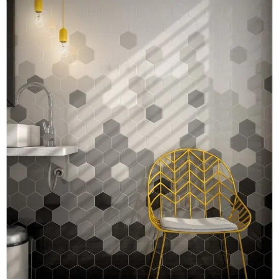 Scale Hexagon Light Grey 12.4x10.7 cm - carrelage NAIS - image 4