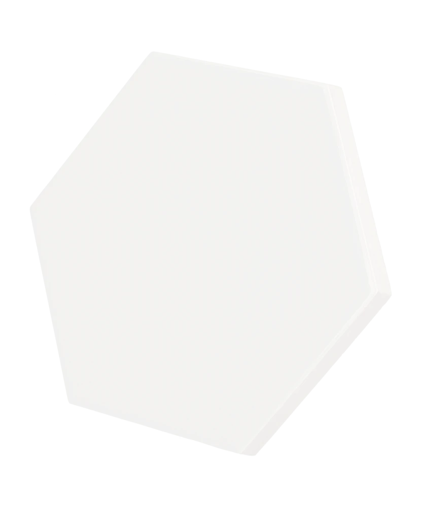 Scale Hexagon White 12.4x10.7 cm - carrelage NAIS