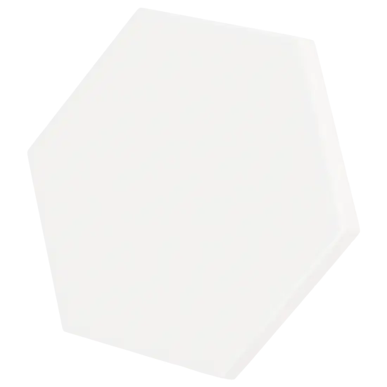 Scale Hexagon White 12.4x10.7 cm - carrelage NAIS
