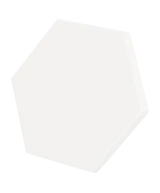 Scale Hexagon White 12.4x10.7 cm - carrelage NAIS
