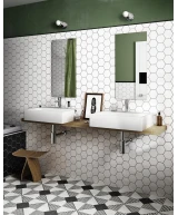 Scale Hexagon White 12.4x10.7 cm - carrelage NAIS - image 3