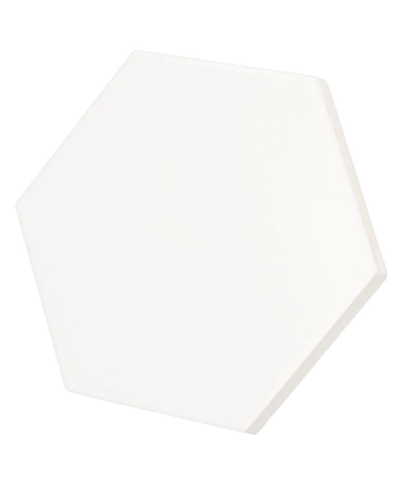 Scale Hexagon White Matt 12.4x10.7 cm - carrelage NAIS