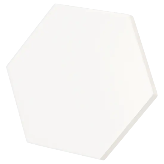 Scale Hexagon White Matt 12.4x10.7 cm - carrelage NAIS