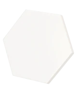Scale Hexagon White Matt 12.4x10.7 cm - carrelage NAIS