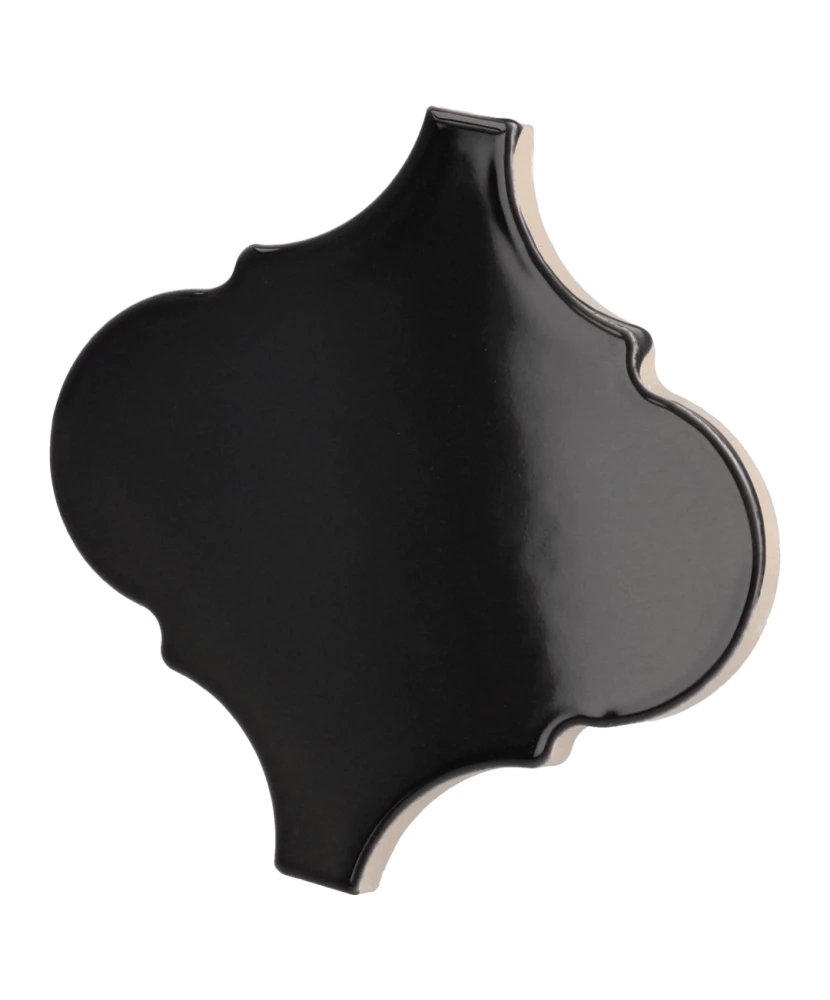 Carrelage Scale Alhambra Black 12x12 cm - détail du carreau