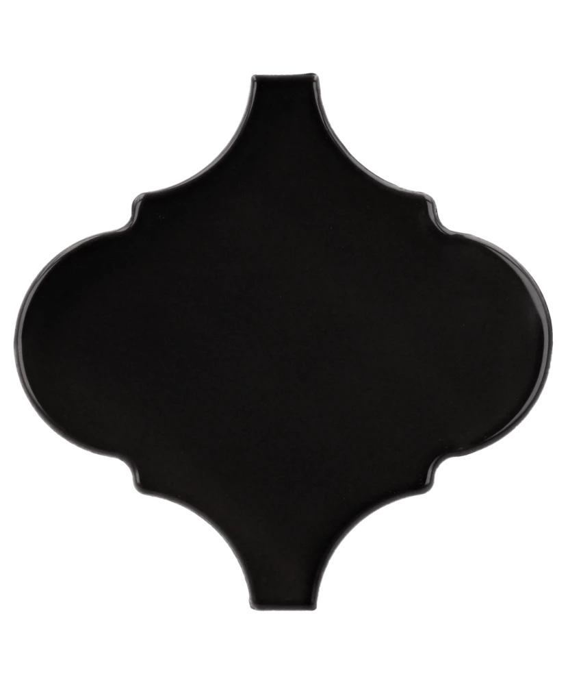 Carrelage Scale Alhambra Black 12x12 cm - détail du carreau 2