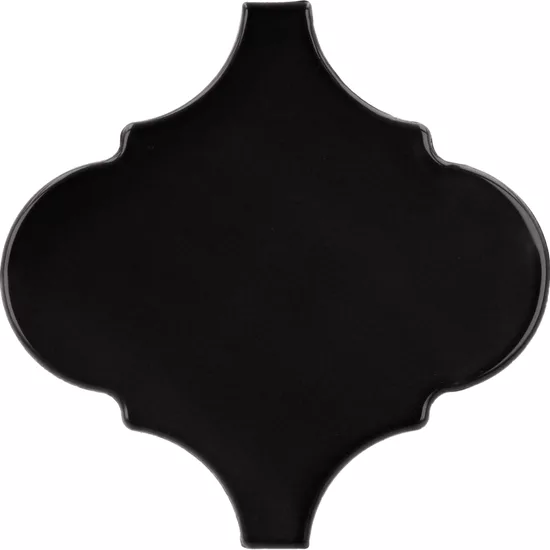 Carrelage Scale Alhambra Black 12x12 cm - détail du carreau 2