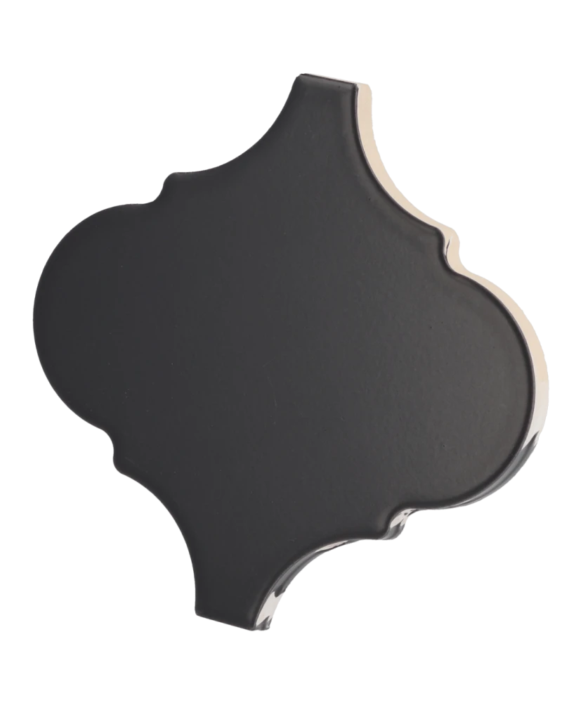 Carrelage Scale Alhambra Black Mat 12x12 cm - détail du carreau